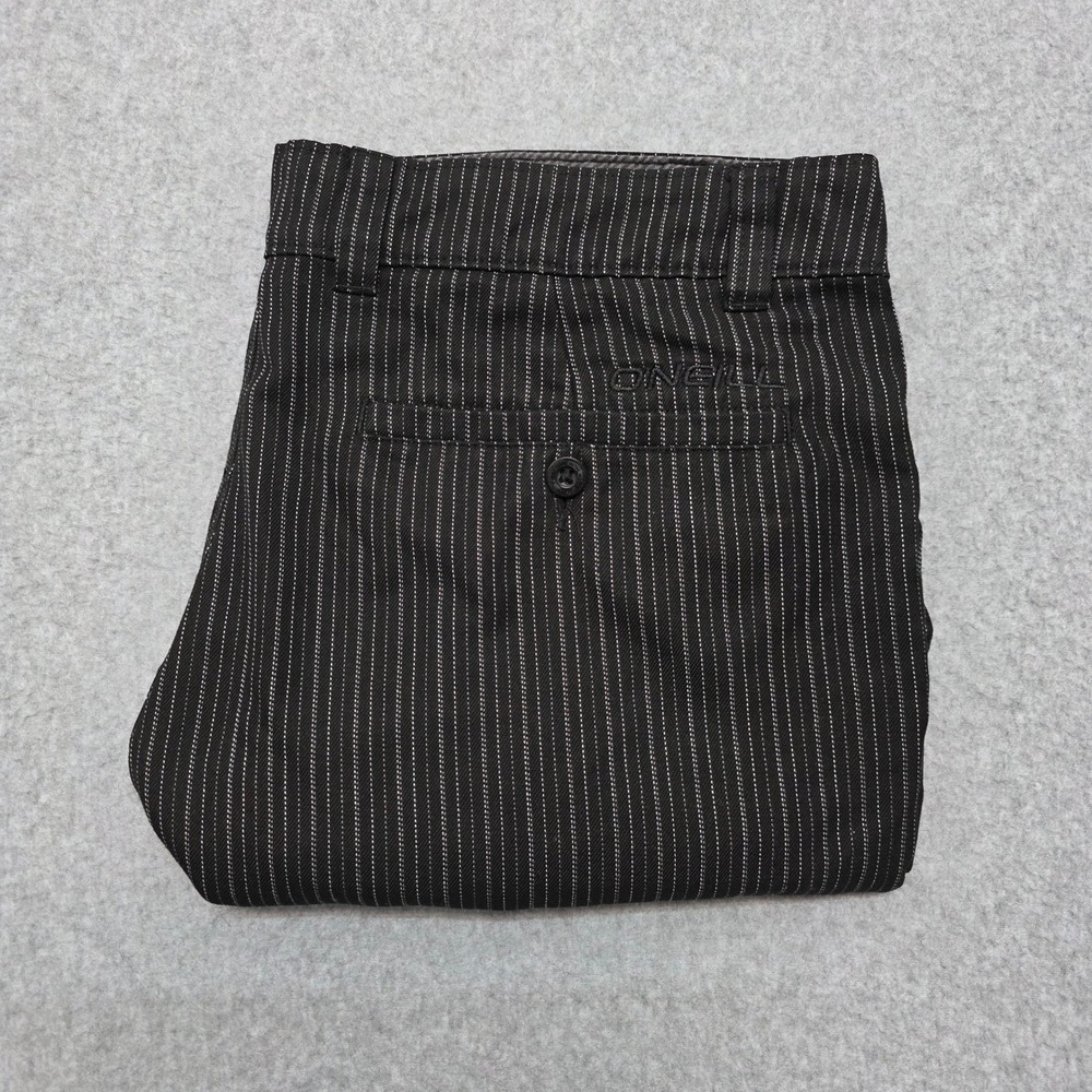 O'Neill Pinstripe Walk‎ Shorts Men's Size 36 Black / White Casual Surf Beach